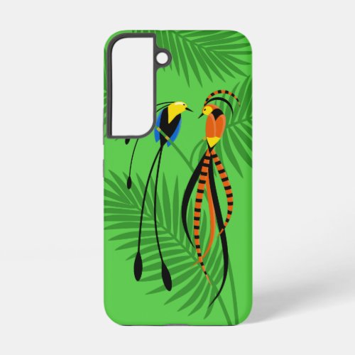 Bright Colorful Birds of Paradise Samsung Galaxy S22 Case