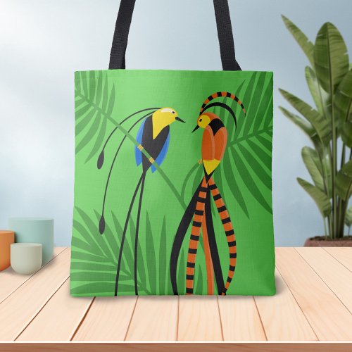 Bright Colorful Birds of Paradise Tote Bag