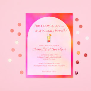 Bright Colorful Bridal Brunch Invitation