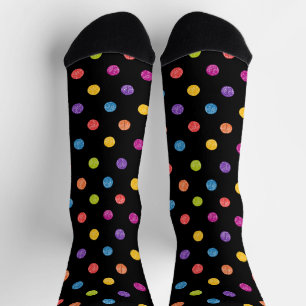 Bright Colorful Classic Polka Dot Pattern Socks