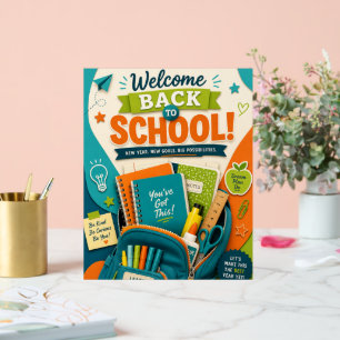 Bright, colorful, classroom wall  art acrylic sign