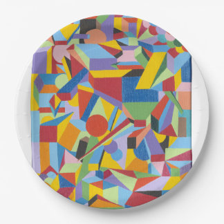 Bright Colorful Design Paper Plate Fun