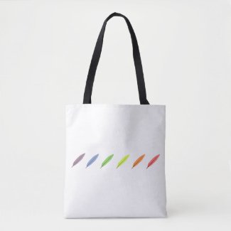 Bright Colorful Feathers Tote Bag