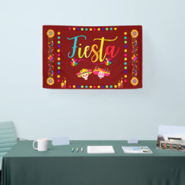 Bright Colorful Fiesta Fun Banner