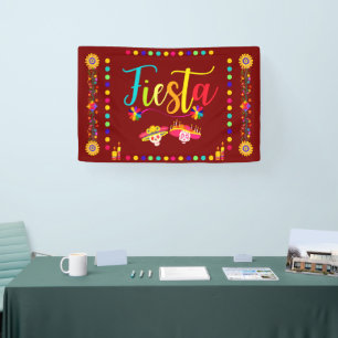 Bright Colorful Fiesta Fun Banner