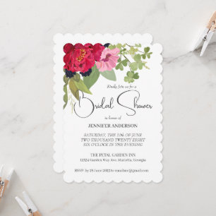 Bright & Colorful Floral Garden Bridal Shower Invitation