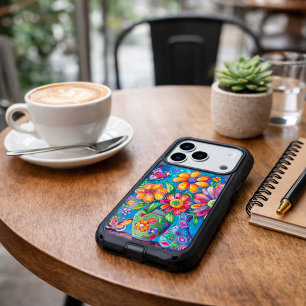 Bright Colorful Floral iPhone 17 Pro Case