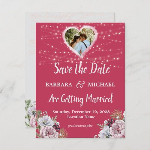 BRIGHT COLORFUL FLORAL SAVE THE DATE