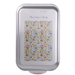 Bright Colorful Floral Summer Wildflowers Pretty Cake Pan
