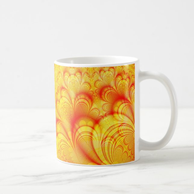 Bright Colorful Fractal Art Coffee Mug (Right)