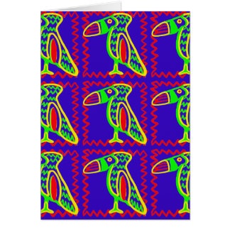 Bright Colorful Fun Toucan Tropical Bird Pattern Cards