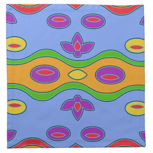 Bright  Colorful Funky Abstrac Cloth Napkins