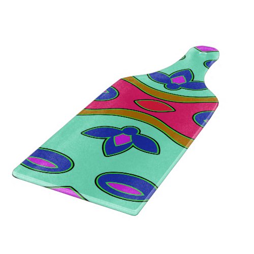 Bright Colorful Funky Abstract  Cutting Board