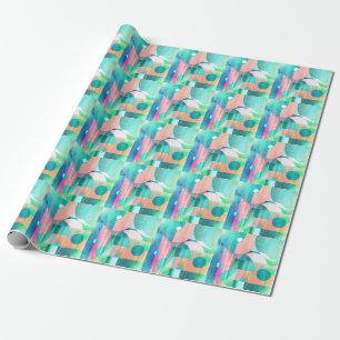 Bright, Colorful Geometric Abstract Wrapping Paper