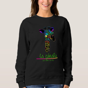 Bright Colorful Giraffe Sweatshirt