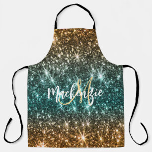 Bright Colorful Glitter Apron