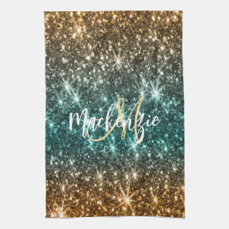 Bright Colorful Glitter Kitchen Towel