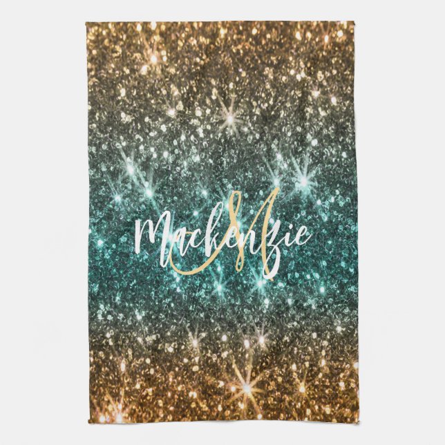 Bright Colorful Glitter Kitchen Towel (Vertical)