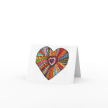 bright colorful heart #3 painting