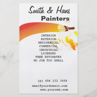 painting flyers
