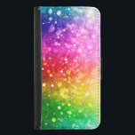 Bright Colorful Modern Bokeh Glitter Wallet Phone Case For Samsung Galaxy S5<br><div class="desc">Cool bright vibrant rainbow colors modern trendy bokeh glitter pattern.</div>