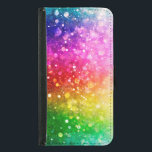 Bright Colorful Modern Bokeh Glitter Wallet Phone Case For Samsung Galaxy S5<br><div class="desc">Cool bright vibrant rainbow colors modern trendy bokeh glitter pattern.</div>