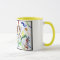 Bright colorful mug, utilizing original artwork!