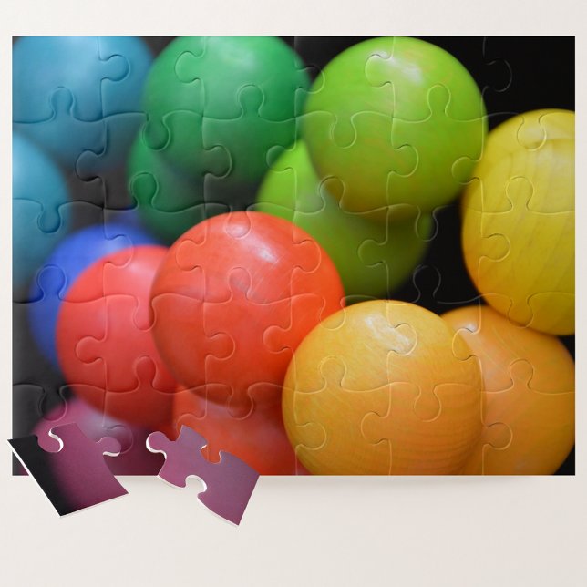 Bright Colorful Multi Color Balls Jigsaw Puzzle (Creator Uploaded)