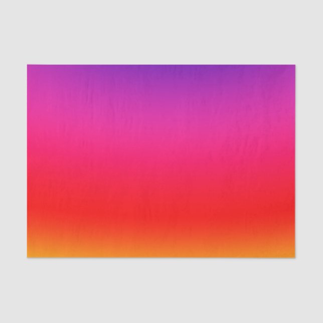 Bright Colorful Neon Gradient Tissue Paper (Front)