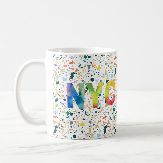 Bright & Colorful New York City Coffee Mug (Left)