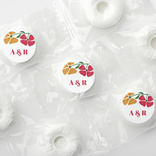 Bright & Colorful Nouveau Floral Wedding Reception Life Saver® Mints