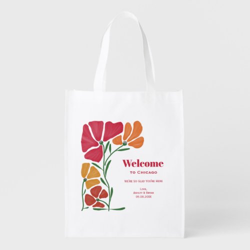 Bright  Colorful Nouveau Wedding Welcome Bag