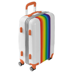 Bright Colorful Ombre Rainbow Family Vacation Luggage