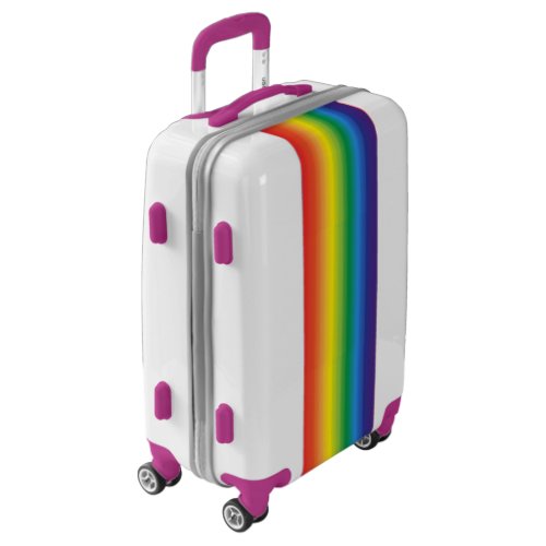 Bright Colorful Ombre Rainbow Stripes Luggage