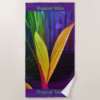 Bright Colorful Palm Customizable Tropical Vibes