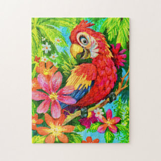 bright colorful parrot jigsaw puzzle