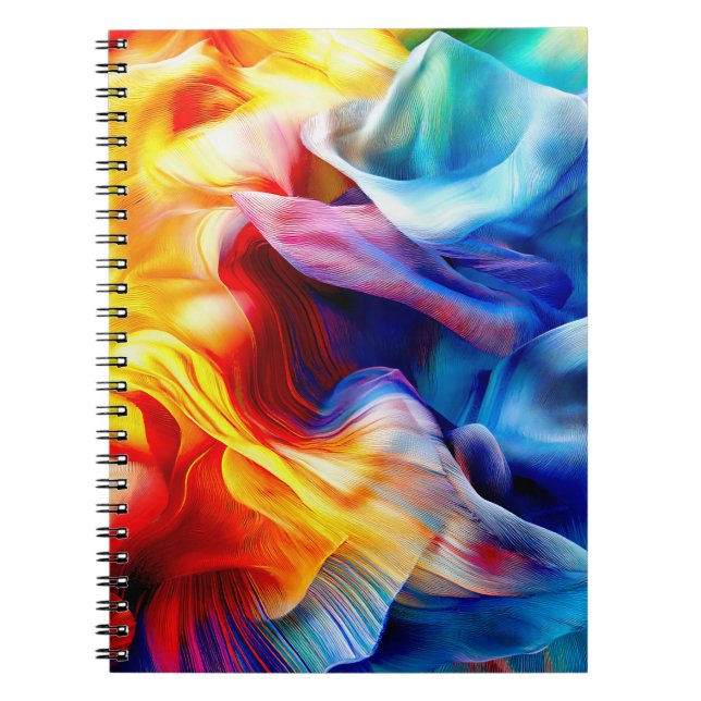 Bright Colorful Pattern Notebook (Front)
