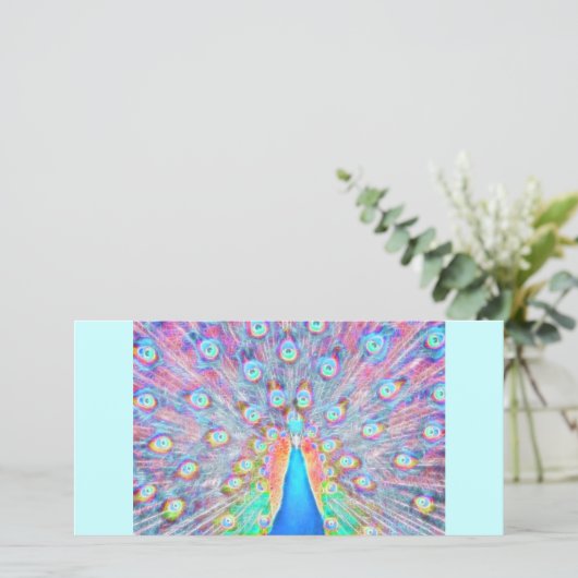 Bright Colorful *Peacock* Spirit Design (Standing Front)