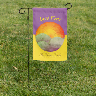 Bright Colorful Personalized Yard Flag