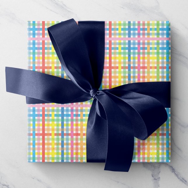 Bright Colorful Plaid Wrapping Paper (Creator Uploaded)