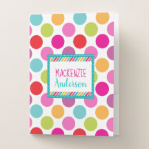 Bright Colorful Polka Dot