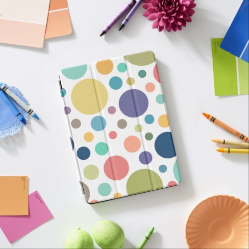 Bright Colorful Polka Dots iPad Air Cover