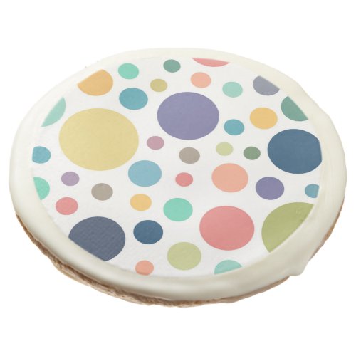 Bright Colorful Polka Dots Sugar Cookie