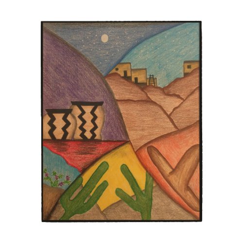 Bright Colorful Rainbow Arizona Folk Art