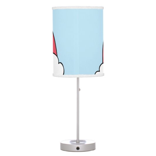 Bright Colorful Rainbow Illustration Table Lamp (Back)