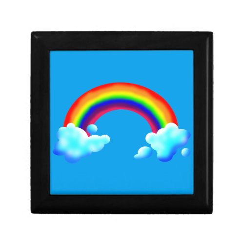 Bright  Colorful Rainbow Keepsake Box