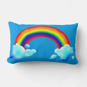 Bright & Colorful Rainbow Lumbar Pillow