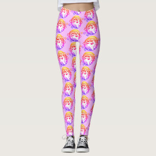 BRIGHT COLORFUL RAINBOW UNICORN PATTERN LEGGINGS