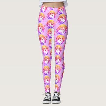 Bright Colorful Rainbow Unicorn Pattern Leggings by AHOIHOI at Zazzle