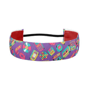 Bright Colorful Retro 90s Athletic Headband